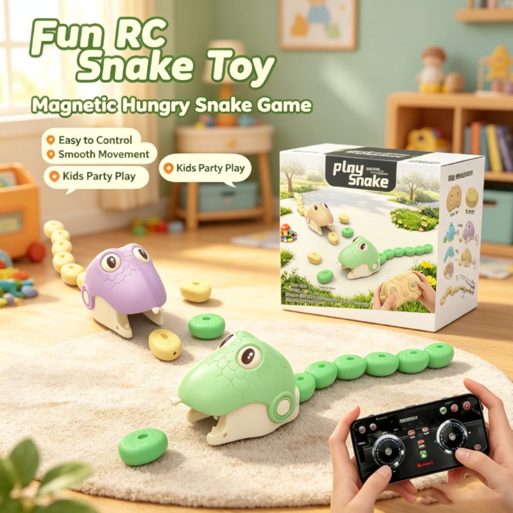 Educational Toys - Uzaktan Kumandalı Açgözlü Yılan Manyetik Çekim