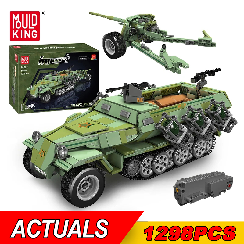Lego Compatible Military Tank - Kalıp kral 20027 askeri uzaktan kumandalı