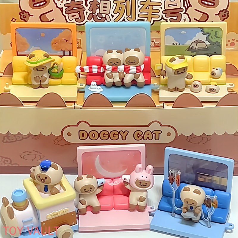 Anime Action Figure Blind Box - Orijinal Kkv Köpek Kedi Fantezi Tren