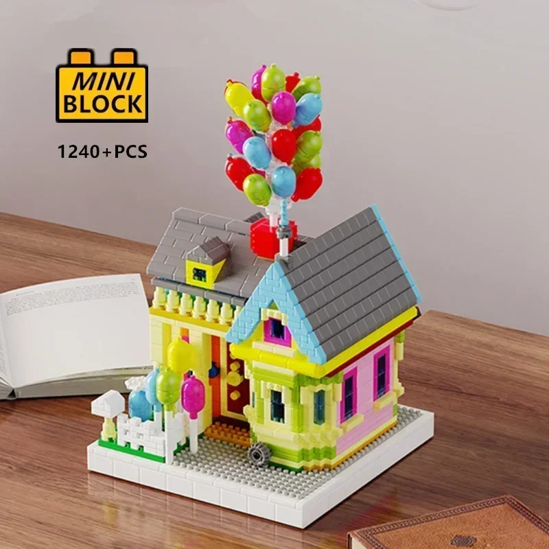 Building Blocks - Mikro Mini Blok Balon Uçan Ev