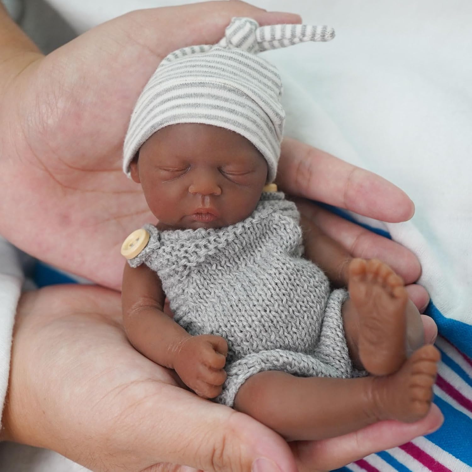 Reborn Baby Doll Silicone Realistic - Yeniden doğmuş bebek bebek 7 inç