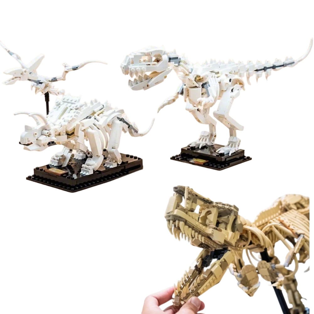 Building Blocks - Dragon Worlds Parkları Dinozor Fosilleri Oyuncaklar