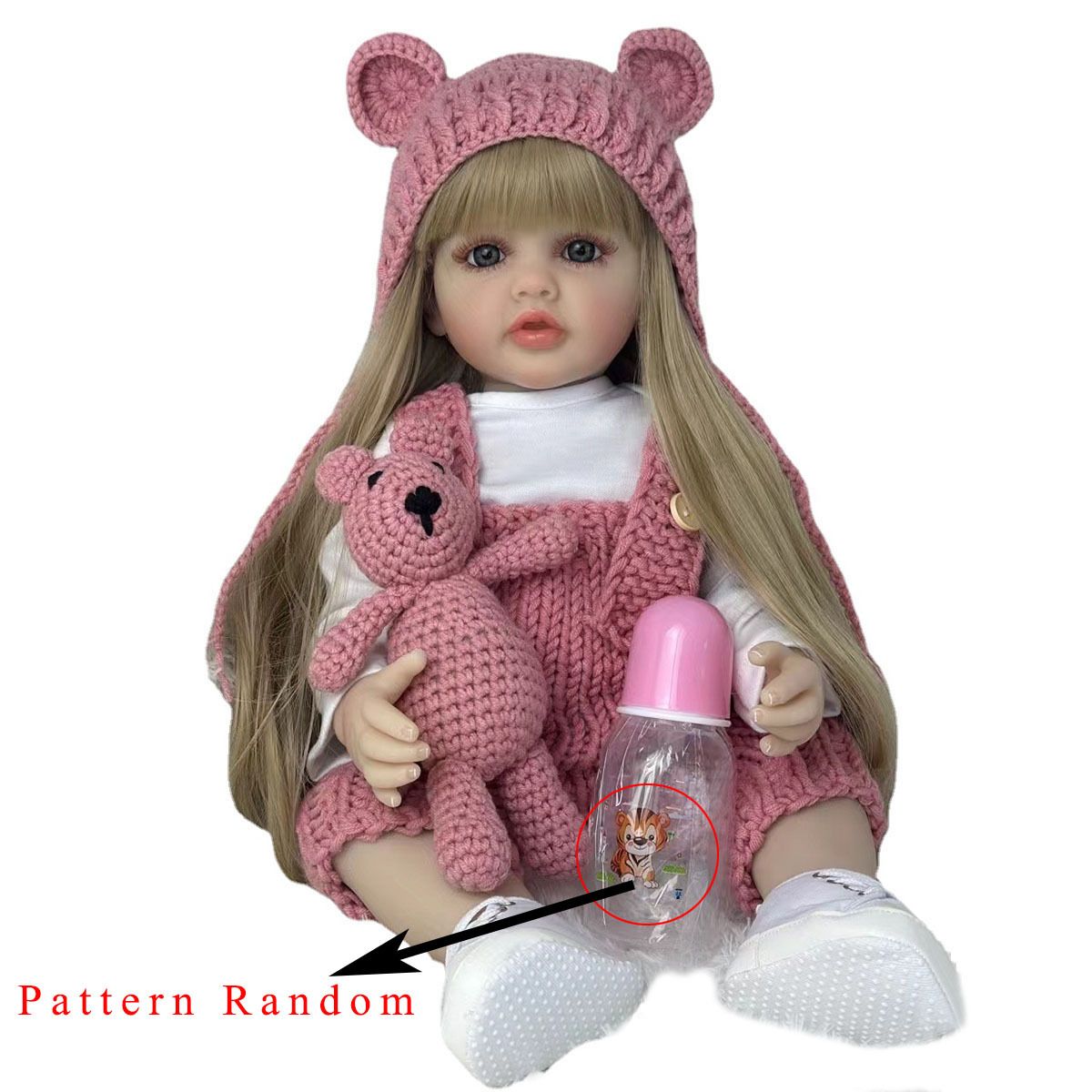 Reborn Baby Doll Silicone Realistic - BZDOLL 55 cm 22 inç Gerçekçi
