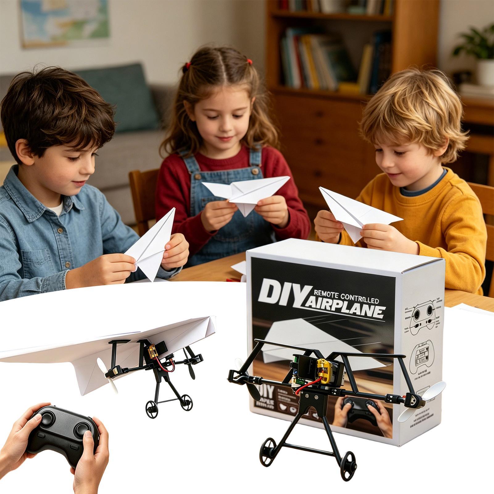 Remote Control Toys - Kendin Yap RC Kağıt Uçak Kiti,