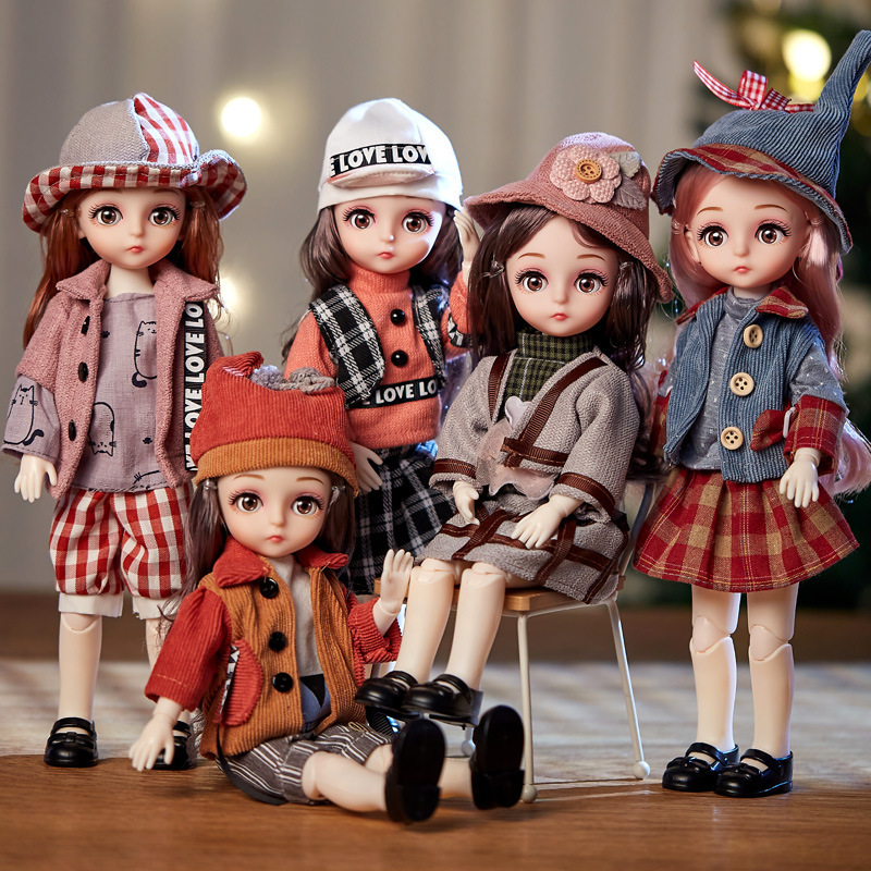 Bjd Doll 1 6 Full Set With Clothes - BJD Bebek 1/6 Eklemli Tam Set