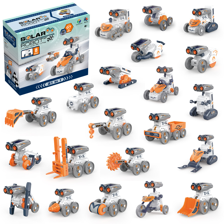 Stem Solar Robot Kit For Kids - 21'i 1 Arada STEM Güneş Enerjili
