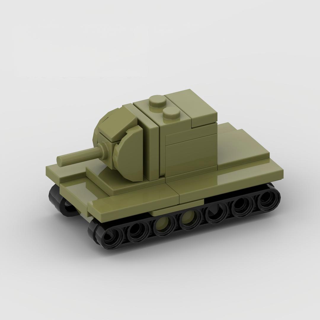 Lego Compatible Military Tank - Masaüstü Askeri Araç Dekoru, Mini Ağır