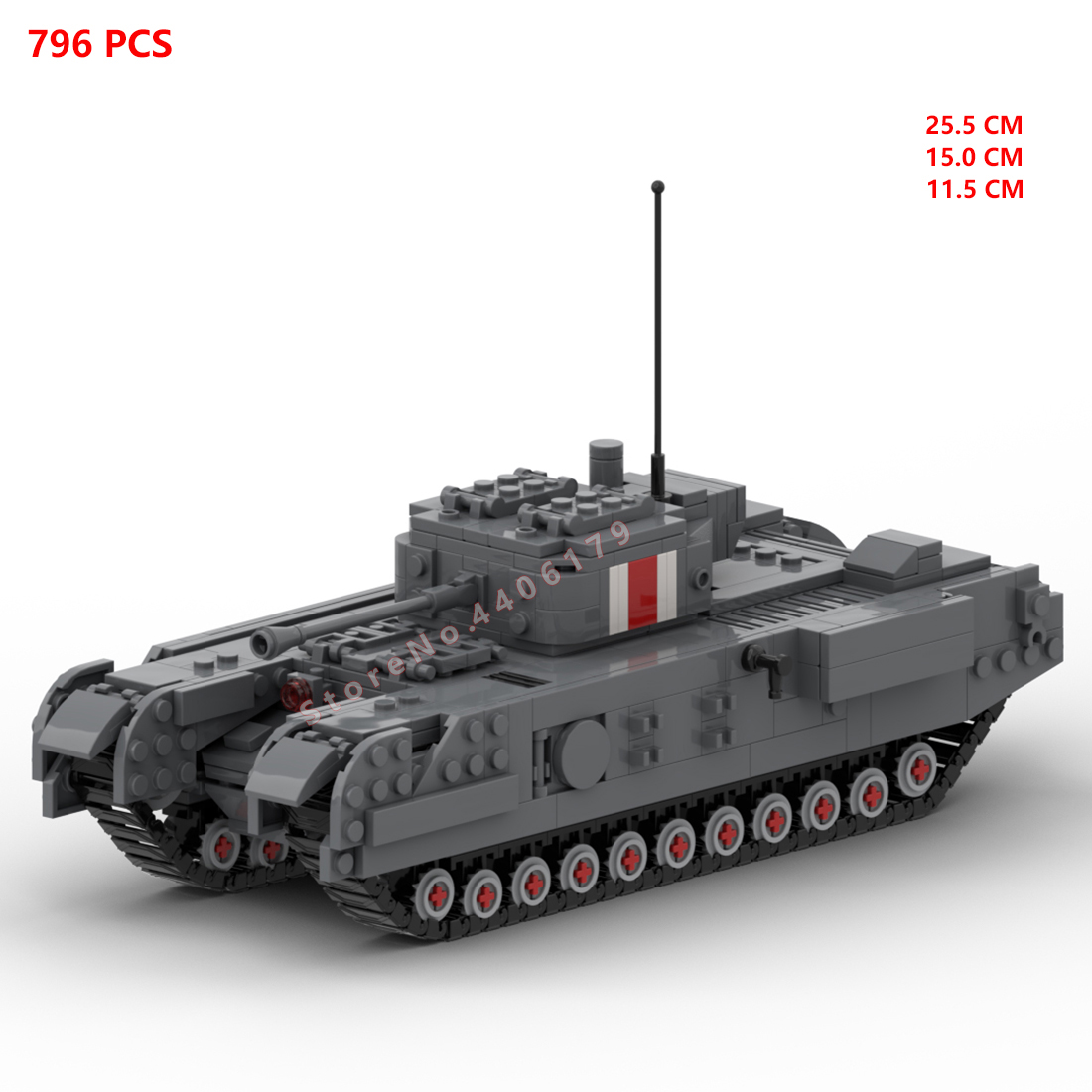 Lego Compatible Military Tank - Sıcak askeri İkinci dünya savaşı İngiltere