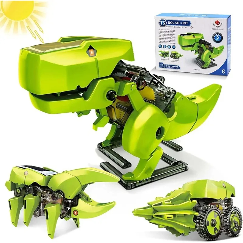 Stem Solar Robot Kit For Kids - 3'ü 1 Arada Güneş Enerjili Robot