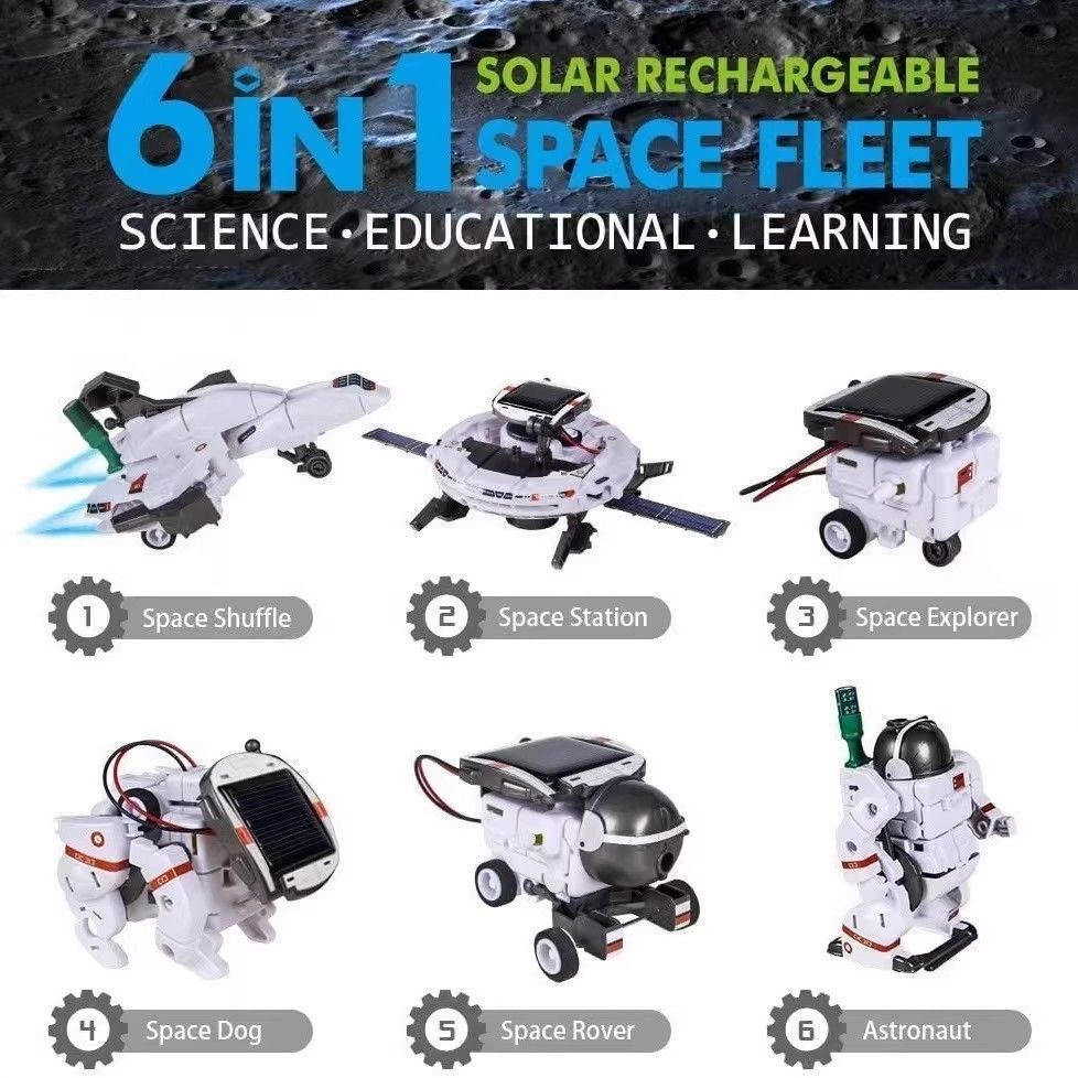 Stem Solar Robot Kit For Kids - STEM 12'si 1 Arada Güneş Enerjili