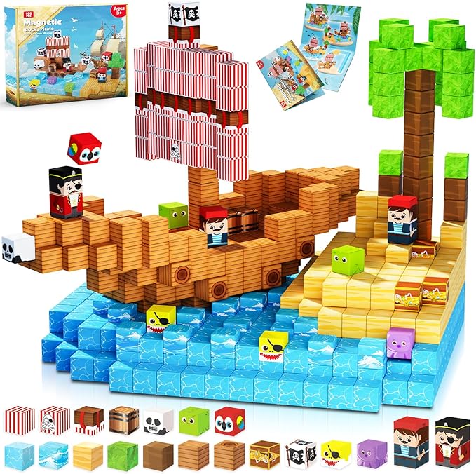 Magnetic Building Tiles Set 100Pcs - Manyetik Bloklar - 100 Parça Manyetik