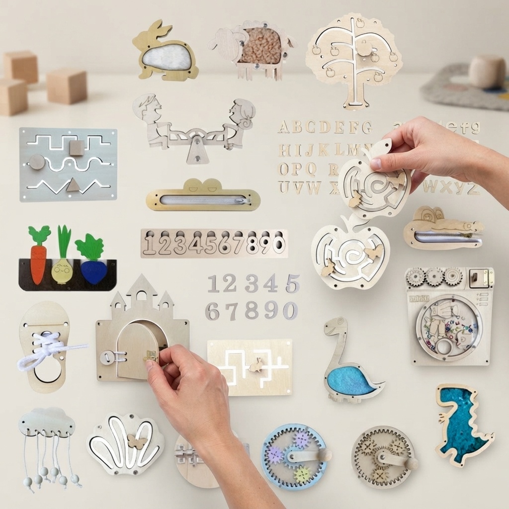 Sıcak Satışta Montessori Ahşap - Montessori Wooden Busy Board Toddler incelemesi ve fiyatı
