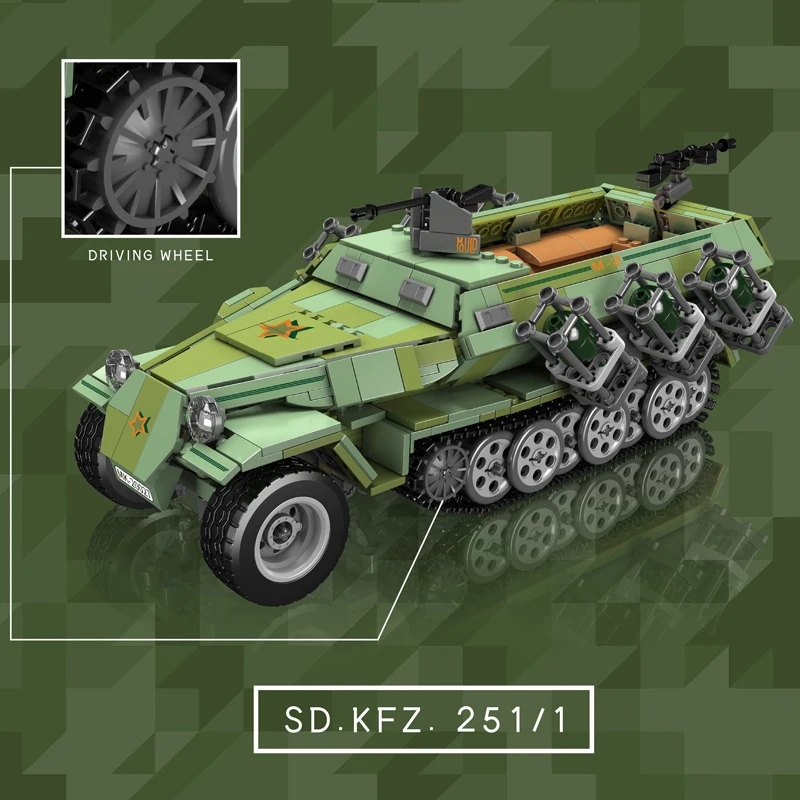 Kalıp kral 20027 askeri uzakta - Lego Compatible Military Tank incelemesi ve fiyatı
