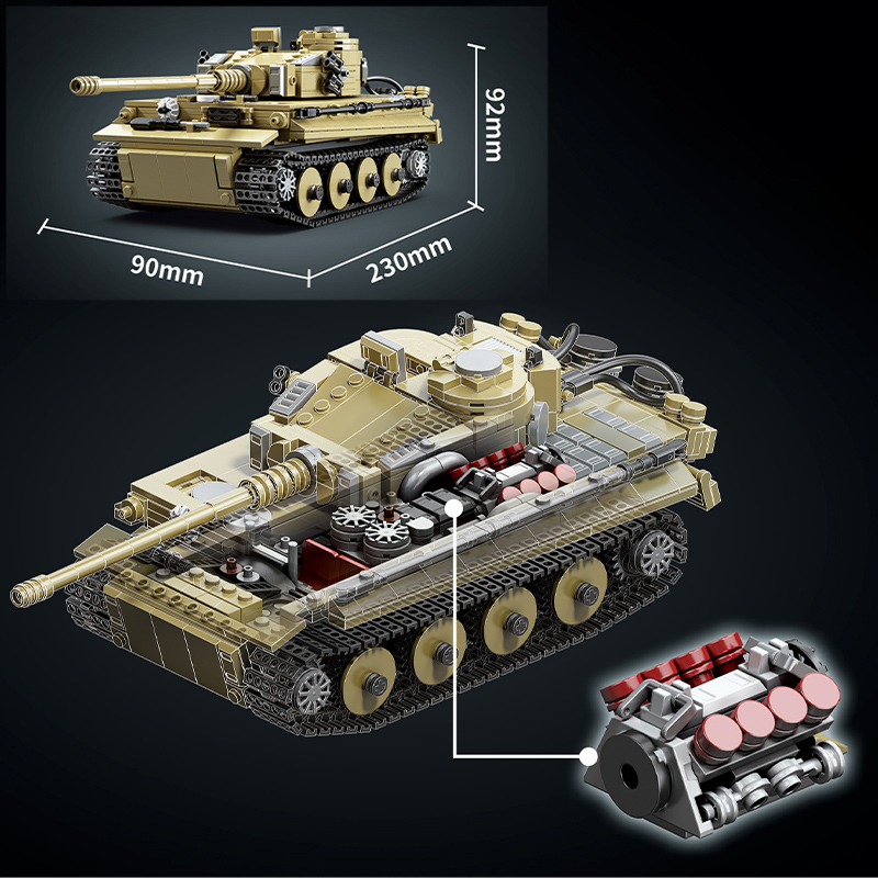 Askeri 1000 Adet Almanya Kapla - Lego Compatible Military Tank incelemesi ve fiyatı