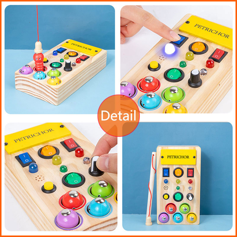 Montessori Meşgul Kurulu Duyus - Montessori Wooden Busy Board Toddler incelemesi ve fiyatı
