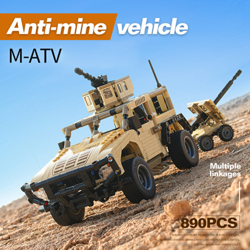MOC askeri Hummer yapı taşı yı - Lego Compatible Military Tank incelemesi ve fiyatı