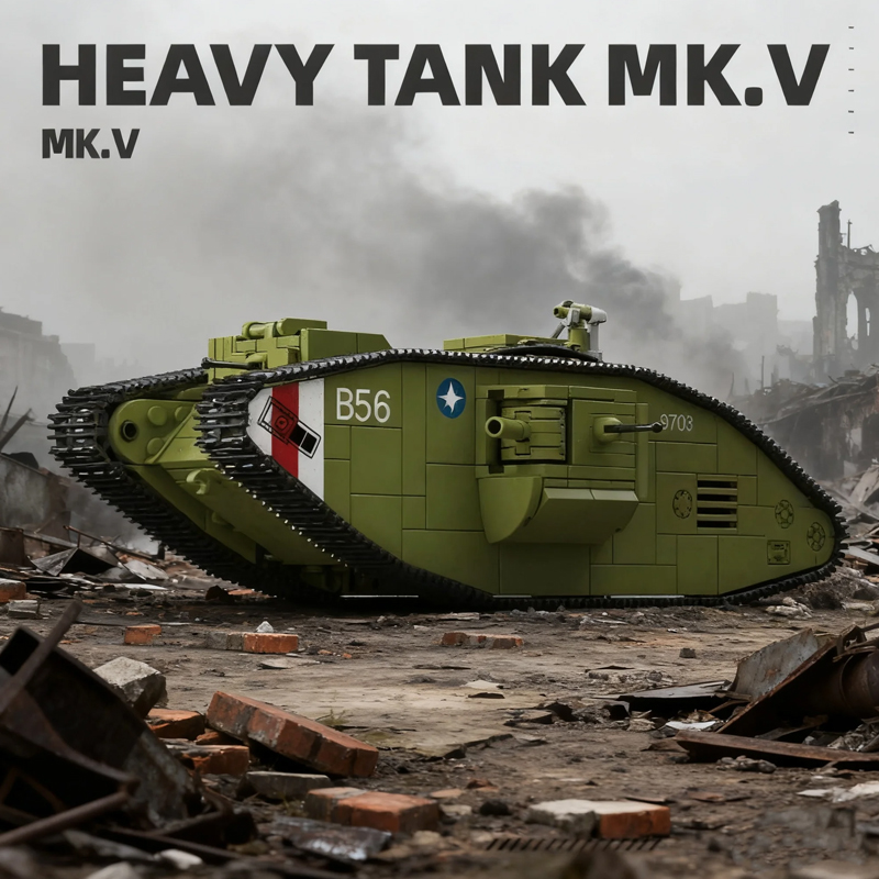 900 adet birinci dünya savaşı  - Lego Compatible Military Tank incelemesi ve fiyatı