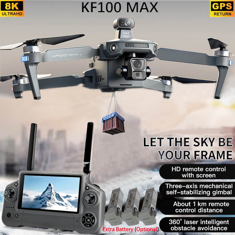 KF100 MAX GPS Drone 4K Kamera  - Fpv Brushless Rc Drone 4K incelemesi ve fiyatı