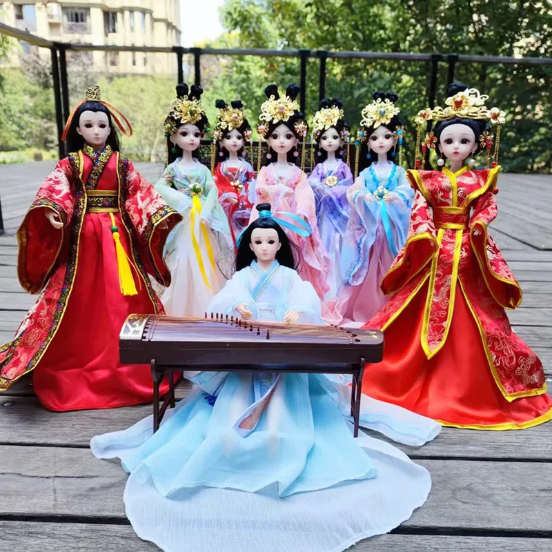 30cm bebek tam Set 1/6 antik k - Bjd Doll 1 6 Full Set With Clothes incelemesi ve fiyatı