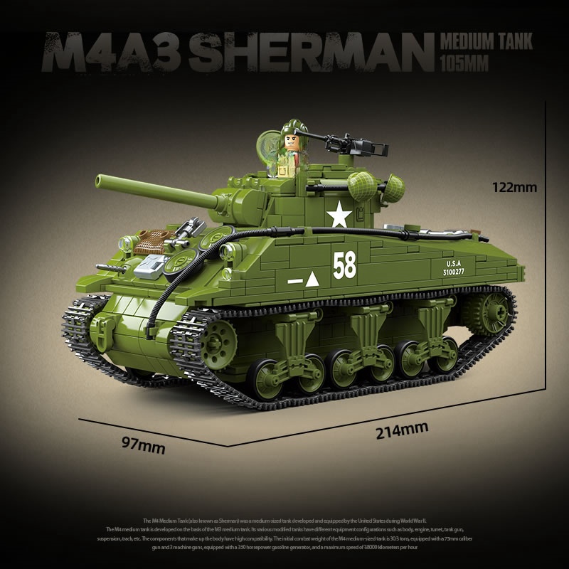 Yeni Dünya Savaşı Askeri Silah - Lego Compatible Military Tank incelemesi ve fiyatı