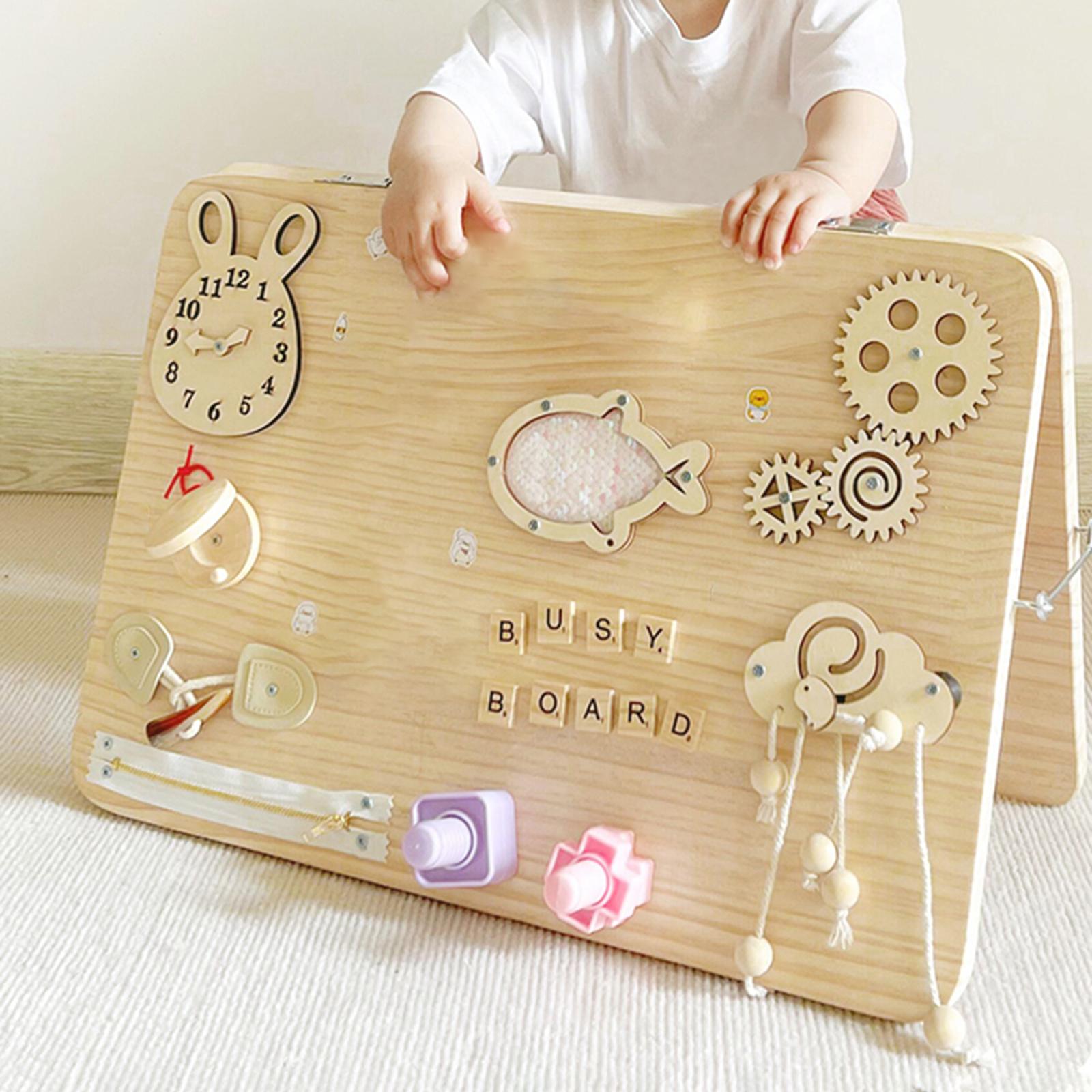 Ahşap Montessori Aktivite Pano - Montessori Wooden Busy Board Toddler incelemesi ve fiyatı