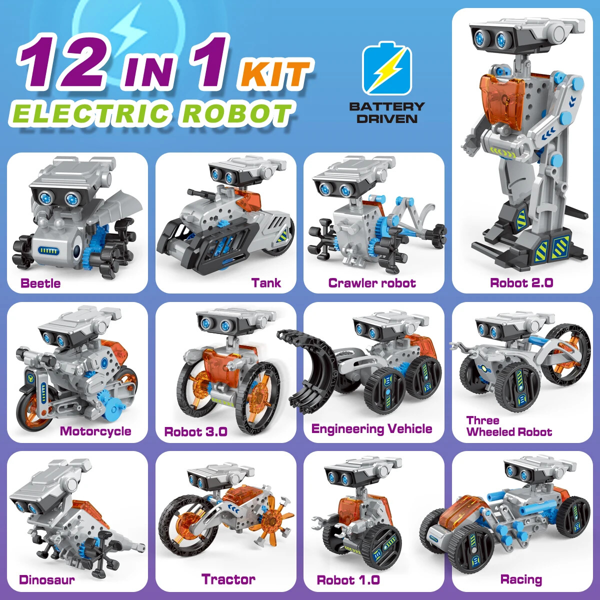8-12 Yaş Çocuklar İçin STEM 12 - Stem Solar Robot Kit For Kids incelemesi ve fiyatı