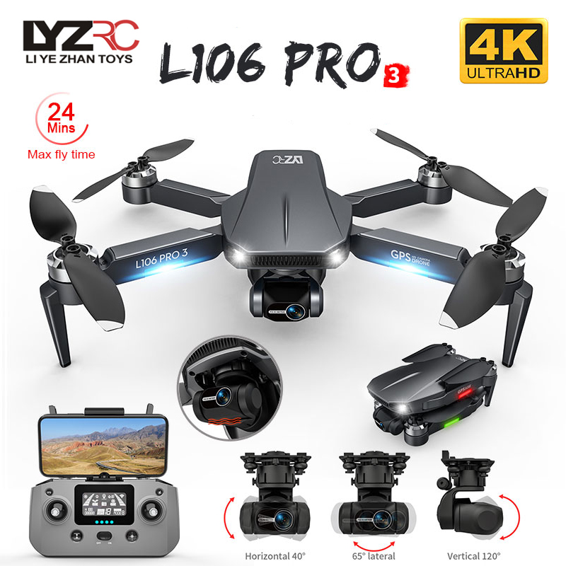 L106 Pro 3 Drone 5G WIFI FPV K - Fpv Brushless Rc Drone 4K incelemesi ve fiyatı