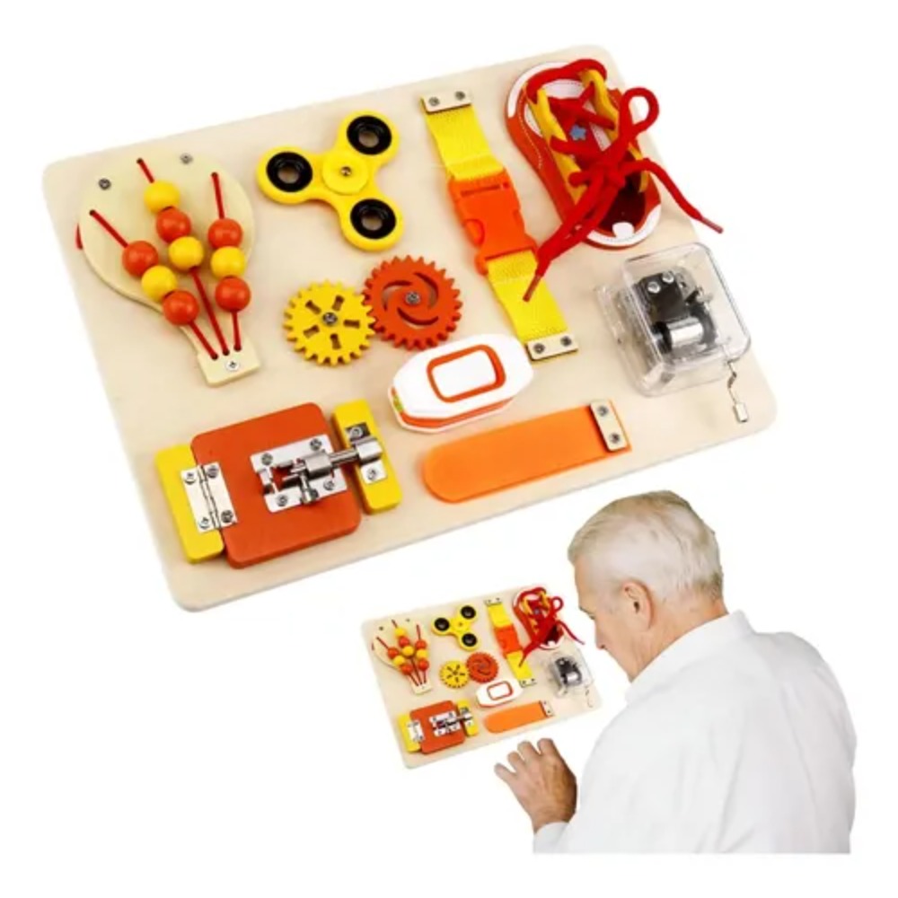 Montessori Ahşap Aktivite Pano - Montessori Wooden Busy Board Toddler incelemesi ve fiyatı