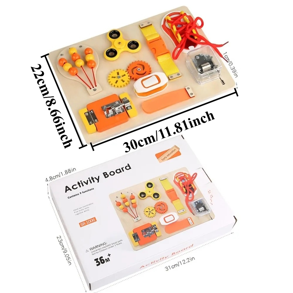 Montessori Ahşap Aktivite Pano - Montessori Wooden Busy Board Toddler incelemesi ve fiyatı