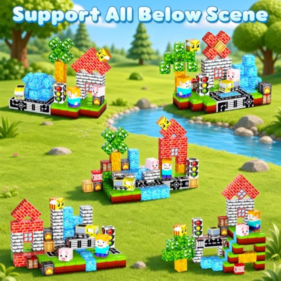 100 adet manyetik bloklar, 0.8 - Magnetic Building Tiles Set 100Pcs incelemesi ve fiyatı