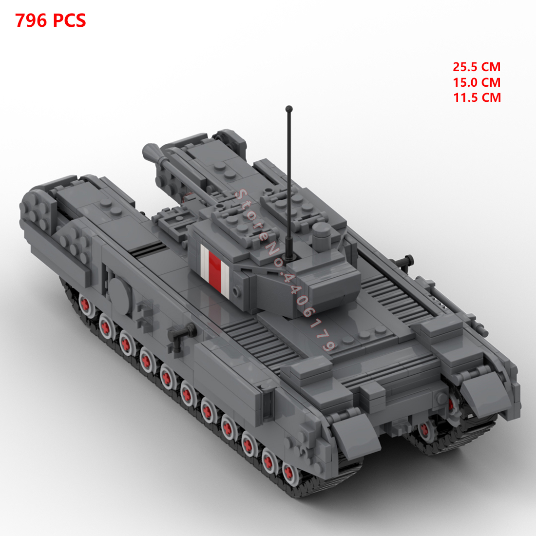 Sıcak askeri İkinci dünya sava - Lego Compatible Military Tank incelemesi ve fiyatı