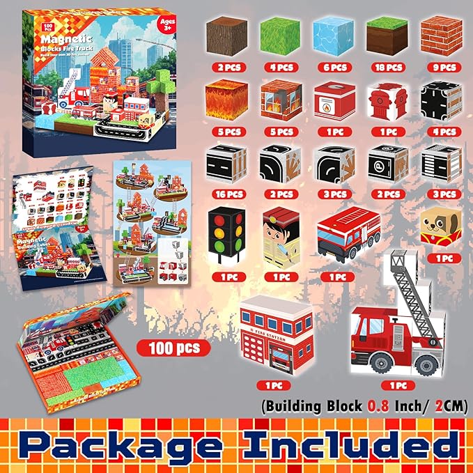 100 Parça Manyetik Blok Seti,  - Magnetic Building Tiles Set 100Pcs incelemesi ve fiyatı