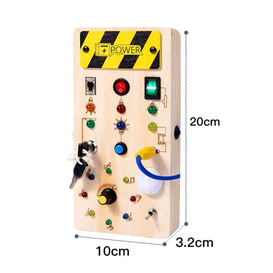 Montessori Meşgul Kurulu Duyus - Montessori Wooden Busy Board Toddler incelemesi ve fiyatı