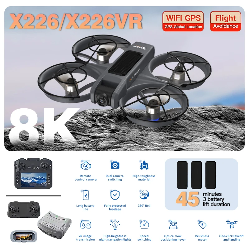 Orijinal X226/X226VR GPS Katla - Fpv Brushless Rc Drone 4K incelemesi ve fiyatı
