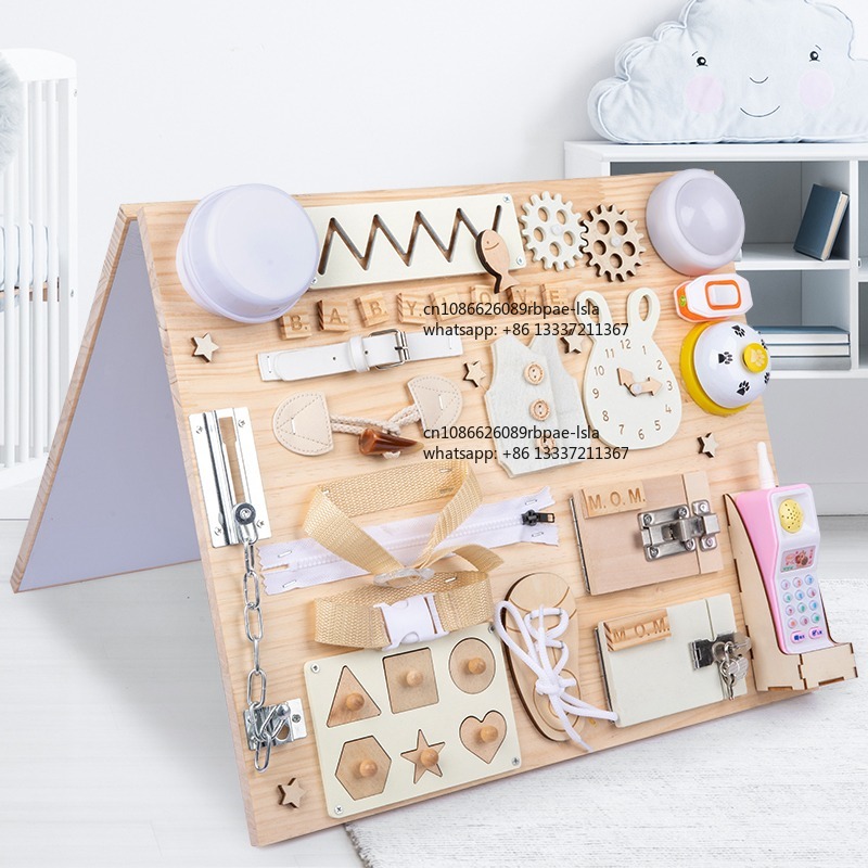 Montessori Aktivite Panosu Ahş - Montessori Wooden Busy Board Toddler incelemesi ve fiyatı
