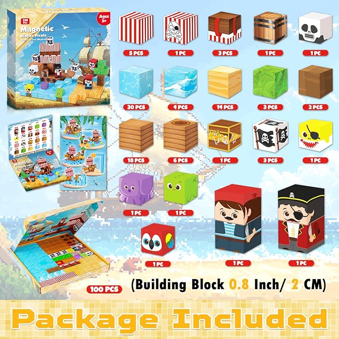 Manyetik Bloklar - 100 Parça M - Magnetic Building Tiles Set 100Pcs incelemesi ve fiyatı